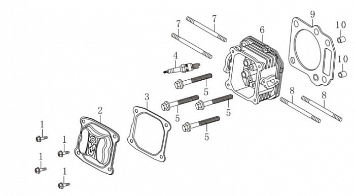 5 ГОЛОВКА БЛОКА Газонокосилка CHAMPION LM5645