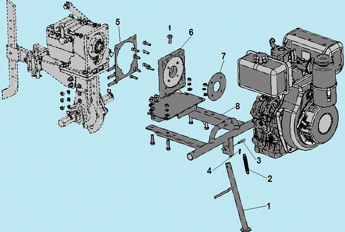 10 РАМА МОТОБЛОК CHAMPION DC1163E