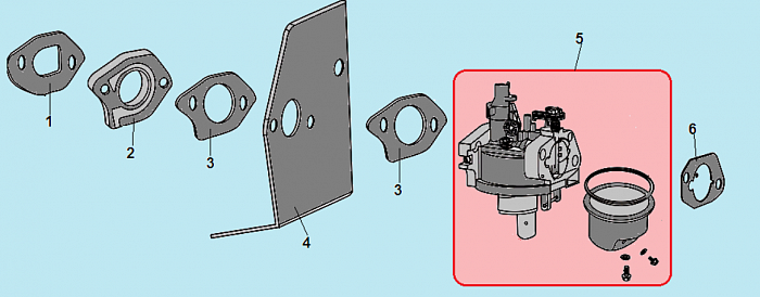 12 КАРБЮРАТОР КУЛЬТИВАТОР CHAMPION ВC5602 до 2018 ГОДА