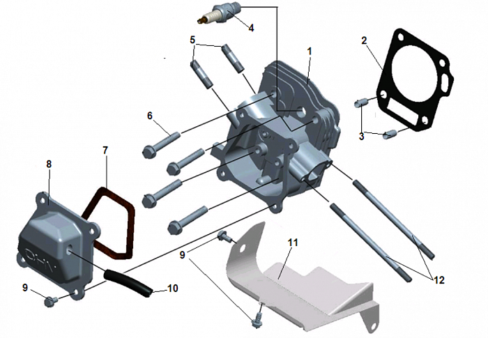 2 ГОЛОВКА БЛОКА МОТОПОМПА CHAMPION GP52